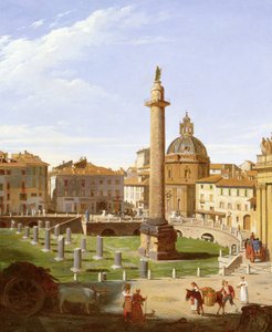 Ansicht des Trajansforums, Rom, 1821 von Charles Lock Eastlake