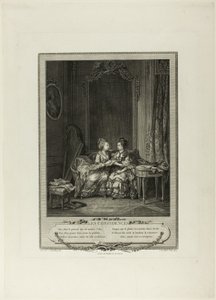 Vertrauen, aus Monument du Costume Physique et Moral de la fin du Dix-huitième siècle von Charles Louis Lingée