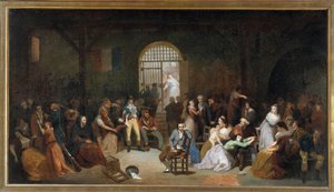 Der Appell der letzten Opfer des Terrors im Gefängnis von Saint Lazarus im Juli 1795