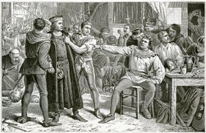 Lord Saye und Sele vor Jack Cade gebracht, 1896 von Charles Lucy