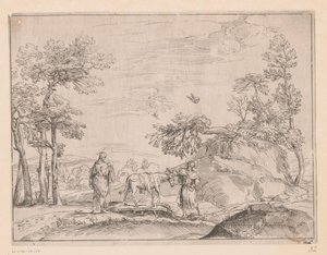 Flucht nach Ägypten von Charles Macé (attributed to)