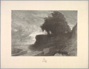 Suite de Paysages: Landschaft, Platte 4, Remarque, Schlange, 1892-1893