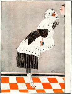 Auf Wiedersehen und Danke! Pass auf mein Make-up auf - Illustration aus La Vie Parisienne