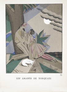 Les Amants de Torquate, aus einer Sammlung von Modeplatten