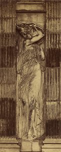 [Detail der Nymphe von Jean Goujon] / [Nymphe, Fontaine des Innocents, Paris] von Charles Marville