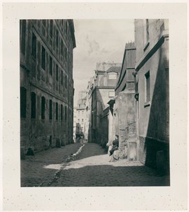 Rue Chartière (Sackgasse Chartière) von der Rue de Reims von Charles Marville