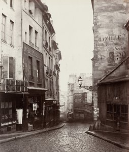 Rue de la Montagne-Sainte-Geneviève nahe der Kreuzung Rue LaPlace, 1865-69 von Charles Marville