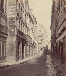 Rue des Bourdonnais von der Rue de Rivoli von Charles Marville