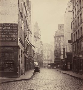 Rue des Lombards, von der rue des Lavandières Sainte-Opportune von Charles Marville