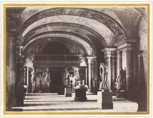 Saal der Karyatiden, im Louvre-Museum von Charles Marville