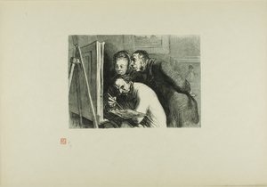 Maler und der Bourgeois von Charles Maurand