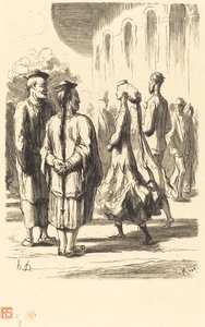 Weltausstellung: Wer sind die Chinesischsten? von Charles Maurand after Honoré Daumier