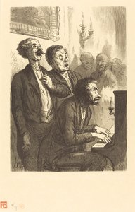 Die Salon-Sänger von Charles Maurand after Honoré Daumier
