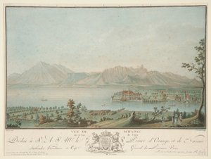 Ansicht von Schadau am Thunersee (nach Clement) von Charles Melchior Descourtis
