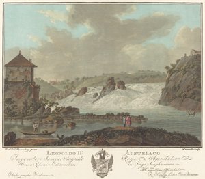 Rheinfall von Charles Melchior Descourtis after Friedrich Rosenberg after Johann Heinrich Troll