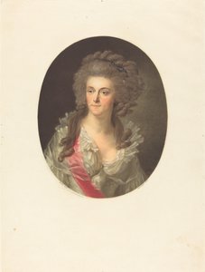 Frederica Sophia Wilhelmina von Preußen, Prinzessin von Oranien-Nassau von Charles Melchior Descourtis after Friedrich Tischbein
