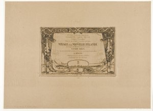 Umschlag für eine Reise nach Neuseeland (1842-46)