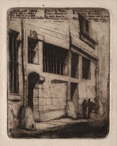 Radierungen von Paris: Die Straße der bösen Jungen von Charles Meryon