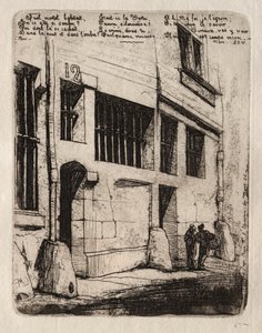 Radierungen von Paris: Die Straße der bösen Jungen von Charles Meryon