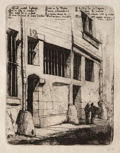 Radierungen von Paris: Die Straße der bösen Jungen, 1854 von Charles Meryon