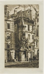 Haus mit einem Turm, rue de la Tixeranderie