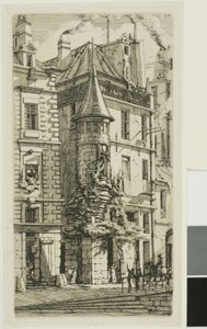 Haus mit einem Turm, rue de la Tixeranderie