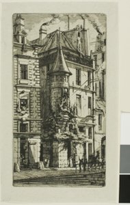 Haus mit einem Turm, rue de la Tixeranderie
