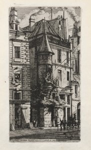 Haus mit einem Turm, rue de la Tixeranderie, Paris