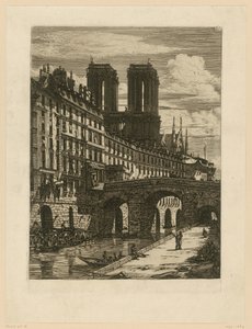 Impression Rue neuve St Etienne-du-Mont von Charles Meryon