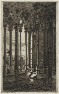 Die Galerie Notre-Dame, Paris von Charles Meryon