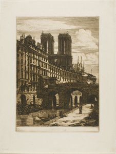 Le Petit Pont, Paris von Charles Meryon