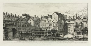 Teil der Stadt Paris am Ende des 17. Jahrhunderts, 1861 von Charles Meryon