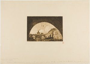 Pont-Neuf und die Samaritaine, gesehen unter dem ersten Bogen der Pont-au-Change, Paris von Charles Meryon