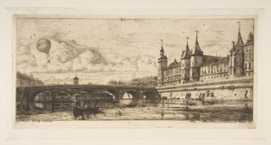 Pont au Change, Paris von Charles Meryon
