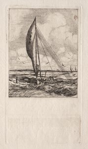 Schnellsegelnde Proa, Mulgrave-Archipel, Ozeanien von Charles Meryon