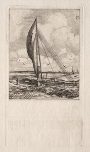 Schnellsegelnde Proa, Mulgrave-Archipel, Ozeanien, 1866 von Charles Meryon