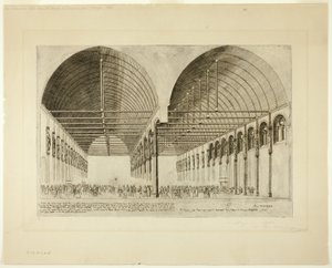 Das Vorzimmer des Palais de Justice, Paris von Charles Meryon