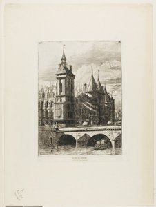Der Uhrturm, Paris von Charles Meryon