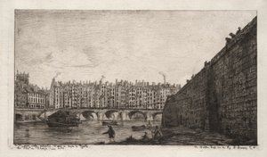 Die Börsenbrücke, Paris, um 1784