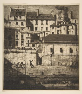 Das Leichenschauhaus, Paris (La Morgue) von Charles Meryon