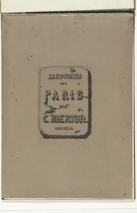 Titelblatt im Album Eaux-fortes sur Paris von Charles Meryon