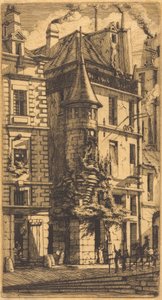 Türmchen in der Rue de la Tixéranderie, Paris von Charles Meryon