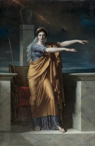 Polyhymnia, Muse der Beredsamkeit; Erato, Muse der lyrischen Poesie; Apollo, Gott des Lichts, der Beredsamkeit, der Poesie und der schönen Künste mit Urania, Muse der Astronomie; Kalliope, Muse der epischen Poesie; Klio, Muse der Geschichte von Charles Meynier