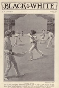 Der baskische Sport Pelota, gespielt in Olympia, London