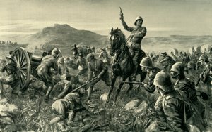 Lord Methuen sammelt seine zerschlagenen Truppen bei Tweebosch, 1902 von Charles Mills Sheldon