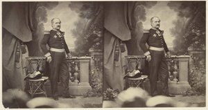 General Corréard, Kommandant der Truppen in Nizza, nach der Annexion von Charles Nègre