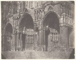 Portal an der Südseite der Kathedrale von Chartres von Charles Nègre