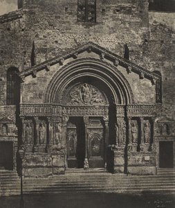 [Portal von Saint-Trophime in Arles] von Charles Nègre