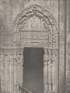Kathedrale von Chartres, Westseite, rechte Seitenpforte, 12. Jahrhundert..., ca. 1857