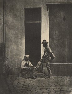 Pifferari kehren nach Hause zurück von Charles Nègre
